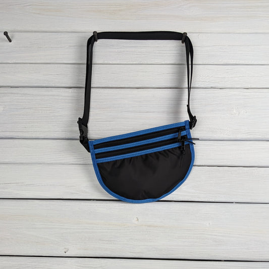 Black Parapack Gray Cordura Blue Binding Waist/Cross Body Bag