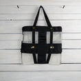 Load image into Gallery viewer, Repurposed Large Reserve Bag Briefcase Tote