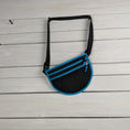 Load image into Gallery viewer, Black Cordura and Neon Blue Binding Waist/Cross Body Bag