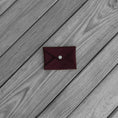 Load image into Gallery viewer, Burgundy Red Cordura Mini Wallet Card Envelopes with Plastic Snaps
