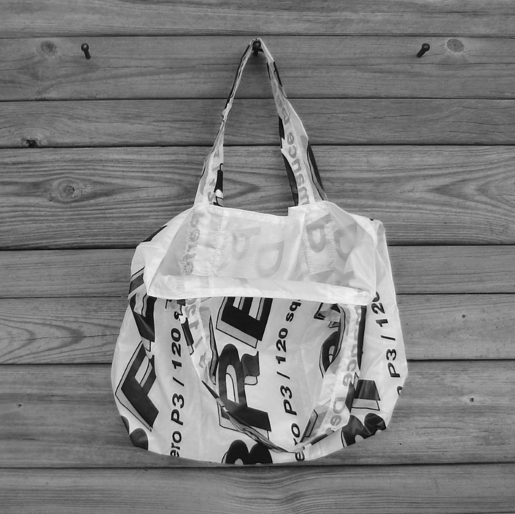 Reusable Market Tote Sabre Parachute Logos lined with Ripstop Nylon