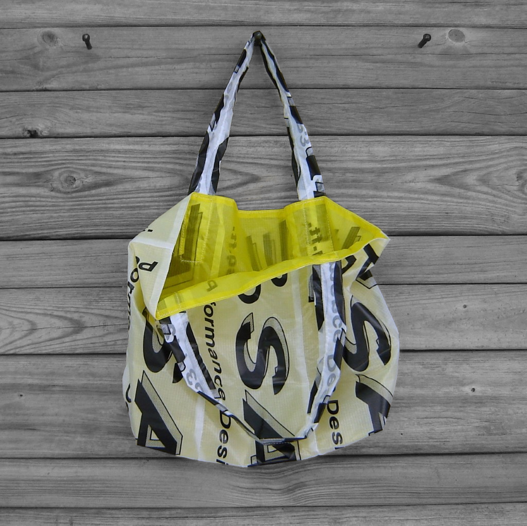 Reusable Market Tote Sabre Parachute Logos lined with Water Resistant Zero Porosity Ripstop