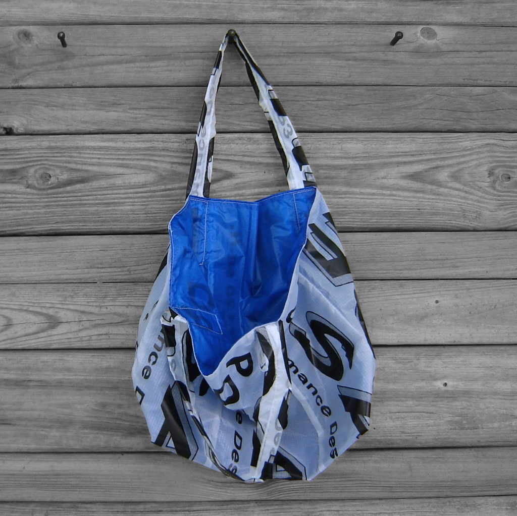 Reusable Market Tote Sabre Parachute Logos lined with Ripstop Nylon