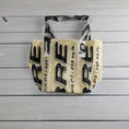 Load image into Gallery viewer, Reusable Market Tote Sabre Parachute Logos lined with Ripstop Nylon