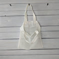 Load image into Gallery viewer, Small Grid White Mesh Medium Tote Bag

