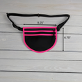 Load image into Gallery viewer, Black Cordura and Neon Blue Binding Waist/Cross Body Bag