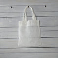 Load image into Gallery viewer, Small Grid White Mesh Tote Bag
