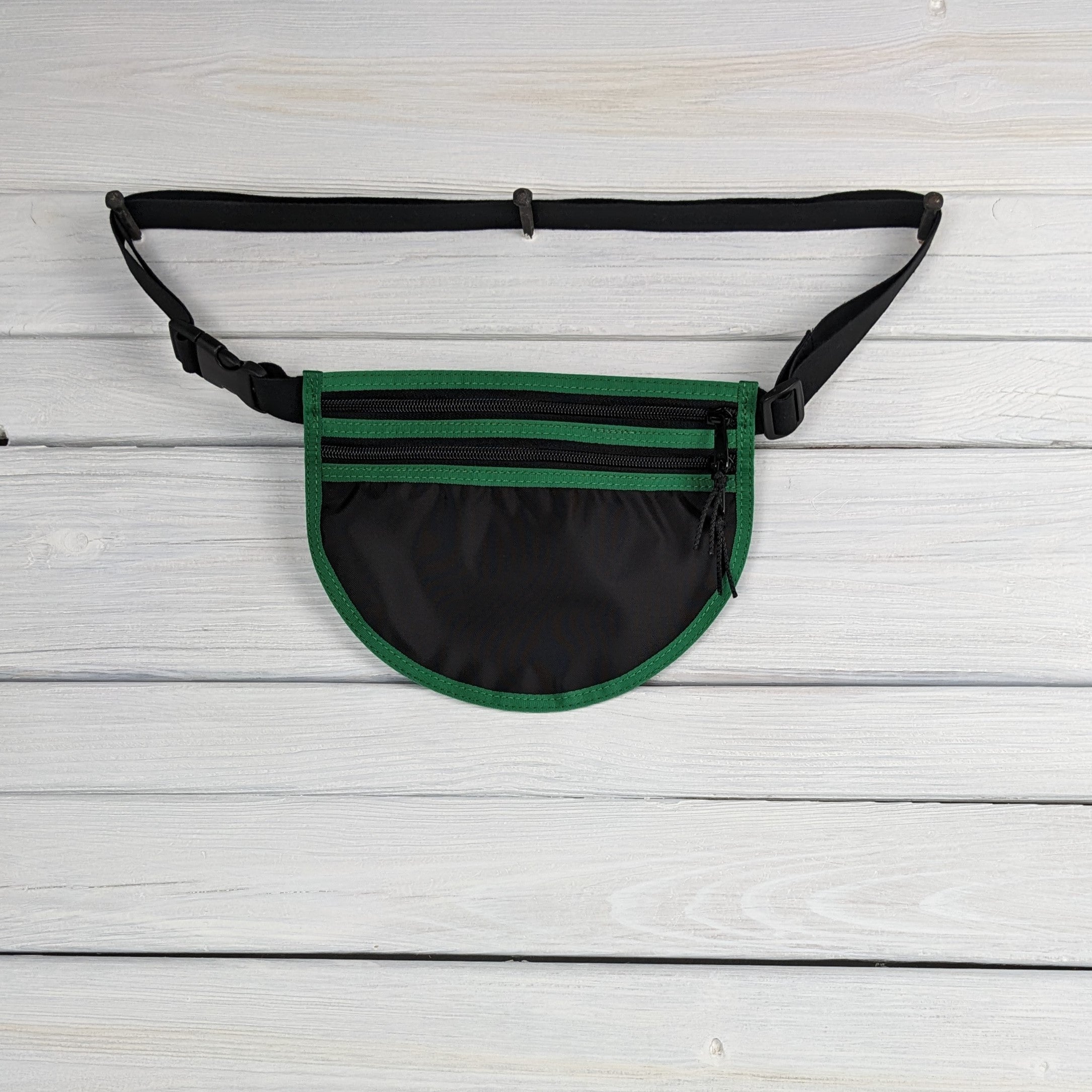 Black and Green Waist/Cross Body Bag