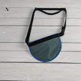 Load image into Gallery viewer, Black Parapack Gray Cordura Blue Binding Waist/Cross Body Bag