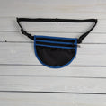 Load image into Gallery viewer, Black Parapack Gray Cordura Blue Binding Waist/Cross Body Bag
