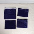 Load image into Gallery viewer, Four Purple Water Resistant Ripstop Zipper Pouches