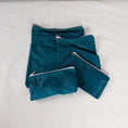 Load image into Gallery viewer, Four Teal Green Water Resistant Zipper Pouches