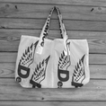 Load image into Gallery viewer, Reusable Nylon Ripstop Parachute Market Bag  PD Wings Logo
