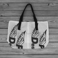 Load image into Gallery viewer, Reusable Parachute Bag 7 Cell PD-193 Logo Market Tote Black Handles
