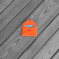 Load image into Gallery viewer, Business Card Envelope Neon Orange Cordura with Orange Snap
