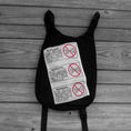 Load image into Gallery viewer, Black Cordura Nylon Backpack Warning Labels

