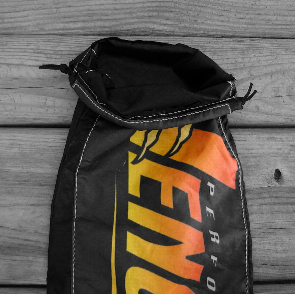 Vengeance Parachute Logo Black Drawstring Bag