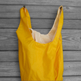 Load image into Gallery viewer, Eco Friendly Shopping Bag White and Gold Parachute
