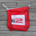 Load image into Gallery viewer, Sabre2 Parachute Logo Drawstring Backpack with Red Lining and Interior Pocket