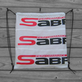 Load image into Gallery viewer, Sabre2 Parachute Logo Drawstring Backpack : Red Lining, Interior Pocket, Key Loop
