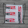 Load image into Gallery viewer, Sabre2 Parachute Logo Drawstring Backpack : Red Lining, Interior Pocket, Key Loop
