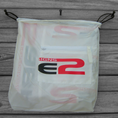 Load image into Gallery viewer, Sabre2 Parachute Logo Drawstring Backpack : White Lining, Interior Pocket, Key Loop