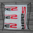 Load image into Gallery viewer, Sabre2 Parachute Logo Drawstring Backpack : White Lining, Interior Pocket, Key Loop