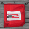 Load image into Gallery viewer, Sabre2 Parachute Logo Drawstring Backpack with Red Lining and Interior Pocket
