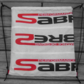 Load image into Gallery viewer, Sabre2 Parachute Logo Drawstring Backpack with Red Lining and Interior Pocket