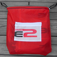 Load image into Gallery viewer, Sabre2 Parachute Logo Drawstring Backpack with Red Lining and Interior Pocket