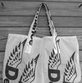 Load image into Gallery viewer, Reusable Nylon Ripstop Parachute Market Bag  PD Wings Logo
