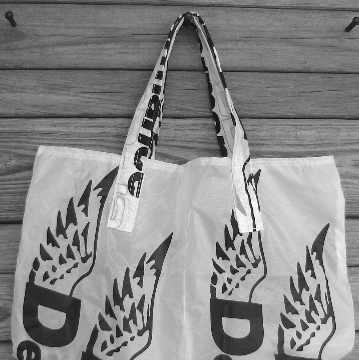 Reusable Nylon Ripstop Parachute Market Bag  PD Wings Logo