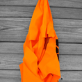 Load image into Gallery viewer, Orange and Black Market Bag Upcycled PD Flag
