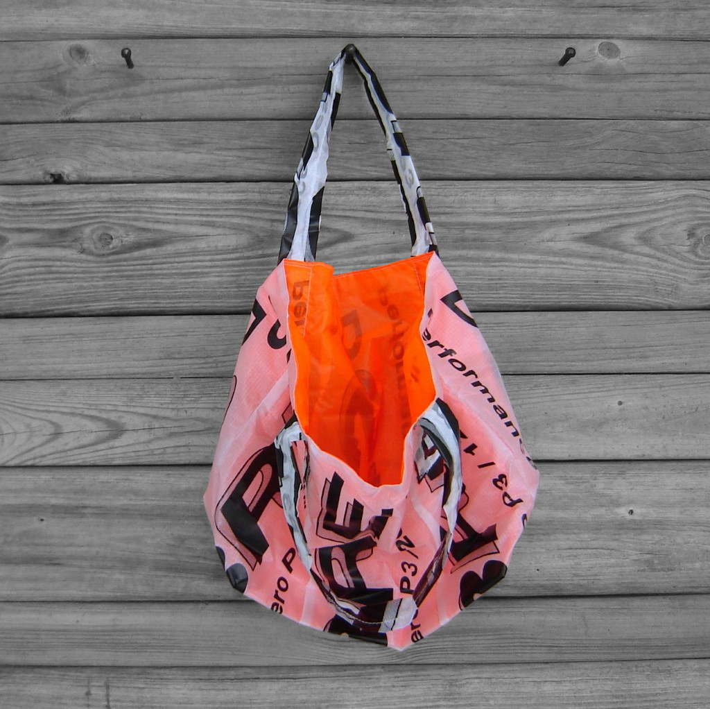 Reusable Market Tote Sabre Parachute Logos lined with Water Resistant Zero Porosity Ripstop