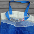 Load image into Gallery viewer, Eco Friendly Nylon Ripstop Parachute Tote Bag Marine Blue Katana Slider