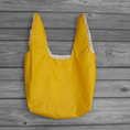 Load image into Gallery viewer, Eco Friendly Shopping Bag White and Gold Parachute
