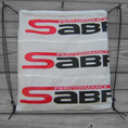Load image into Gallery viewer, Sabre2 Parachute Logo Drawstring Backpack : Red Lining, Interior Pocket, Key Loop