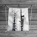 Load image into Gallery viewer, Purple Drawstring Backpack Silhouette Parachute Logos