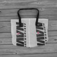 Load image into Gallery viewer, Reusable Parachute Bag Navigator 300 Logo Market Tote Black Handles
