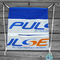 Load image into Gallery viewer, Royal Blue Zero Porosity Drawstring Backpack with Pulse Logo Exterior Pocket
