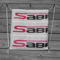 Load image into Gallery viewer, Sabre2 Parachute Logo Drawstring Backpack : Black Lining, Interior Pocket, Key Loop
