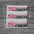Load image into Gallery viewer, Sabre2 Parachute Logo Drawstring Backpack : Black Lining, Interior Pocket, Key Loop