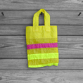 Load image into Gallery viewer, Small Yellow Gift Bag Repurposed Ripstop Nylon Parachute Slider
