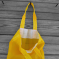Load image into Gallery viewer, Small Yellow Gold Parachute Slider Tote Water Resistant Zero Porosity Nylon Ripstop
