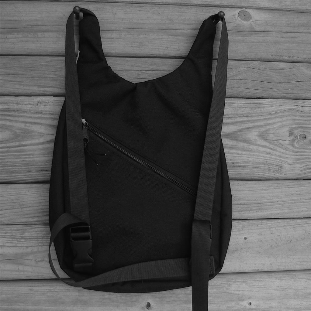 Black Cordura Nylon Backpack Velocity Parachute Logo