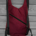 Load image into Gallery viewer, Burgundy Cordura Nylon Backpack with Partial Stiletto Parachute Logo Label