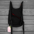Load image into Gallery viewer, Red and Black Cordura Nylon Backpack with Partial Silhouette Logo