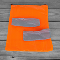 Load image into Gallery viewer, Zipper Pouches: One Large Neon Orange, Two Small Gray Parachute Ripstop