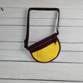 Load image into Gallery viewer, Yellow and Burgundy Waist/Cross Body Bag
