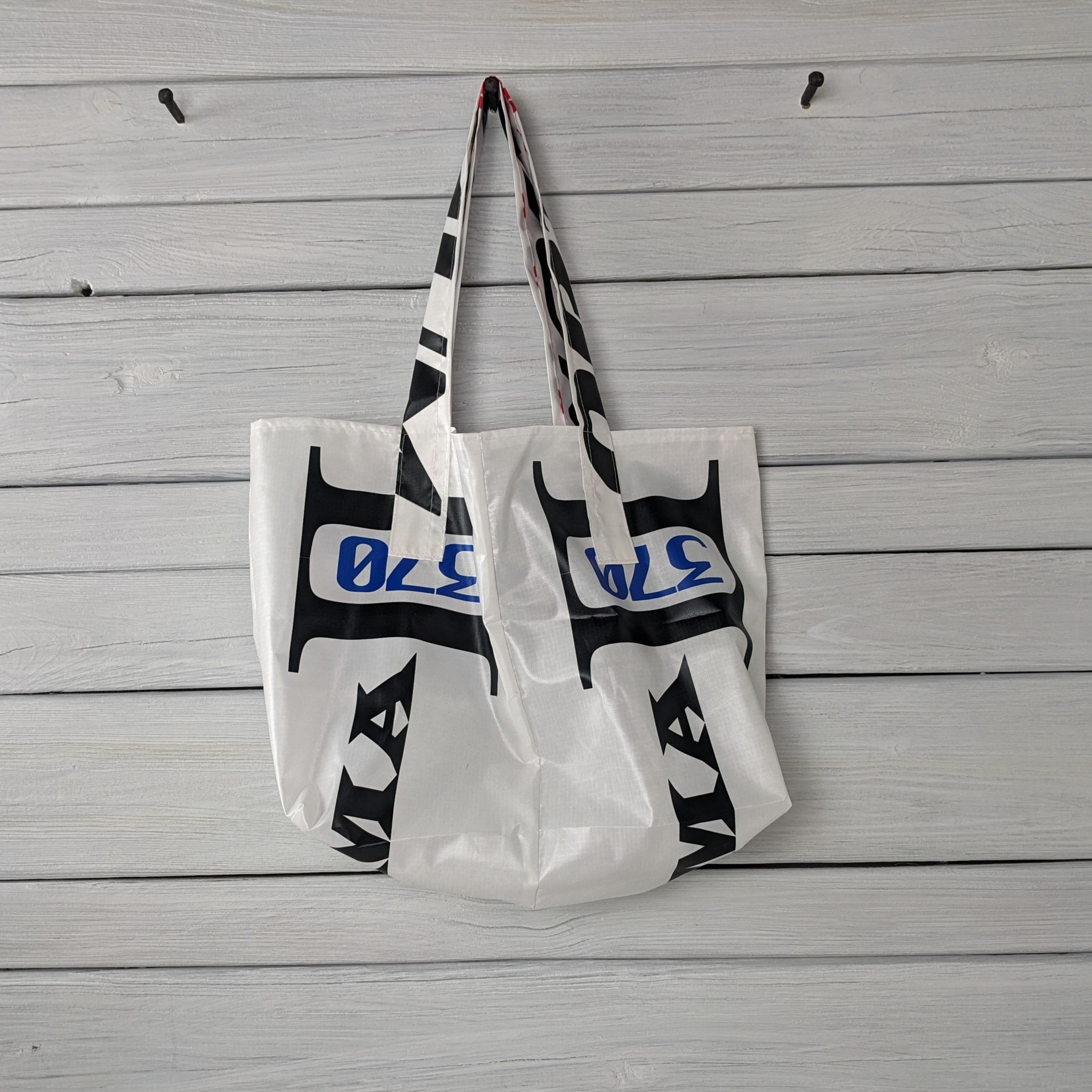 Reusable Parachute Market Tote Sigma Tandem 370 Logo Bag with Optimum Logo Handles